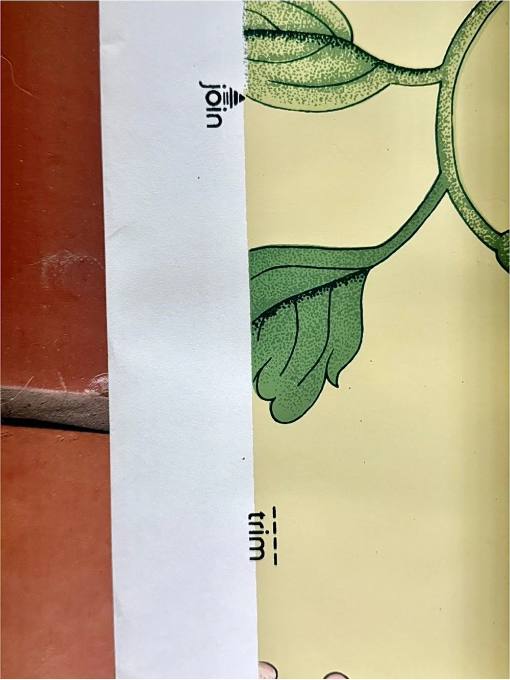 Vintage Wallpaper Botanical Garden Floral Vine English Garden Yellow Used Cottag